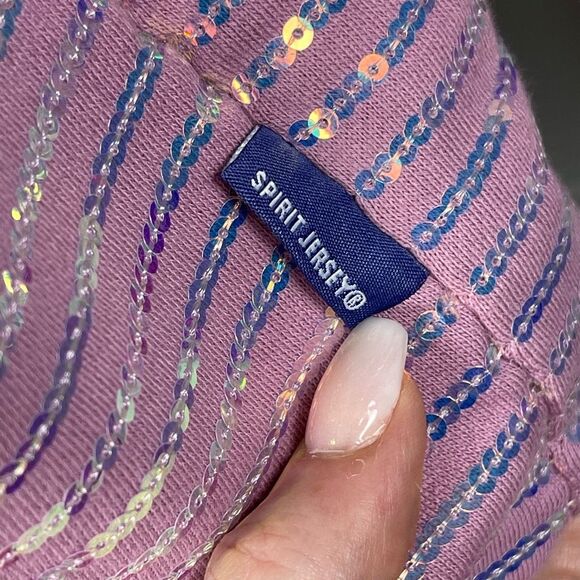 Disney Spirit Jersey Pink Sequin Walt Disney World 50th Anniversary Size L - Picture 2 of 7